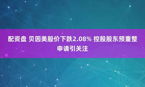 配资盘 贝因美股价下跌2.08% 控股股东预重整申请引关注