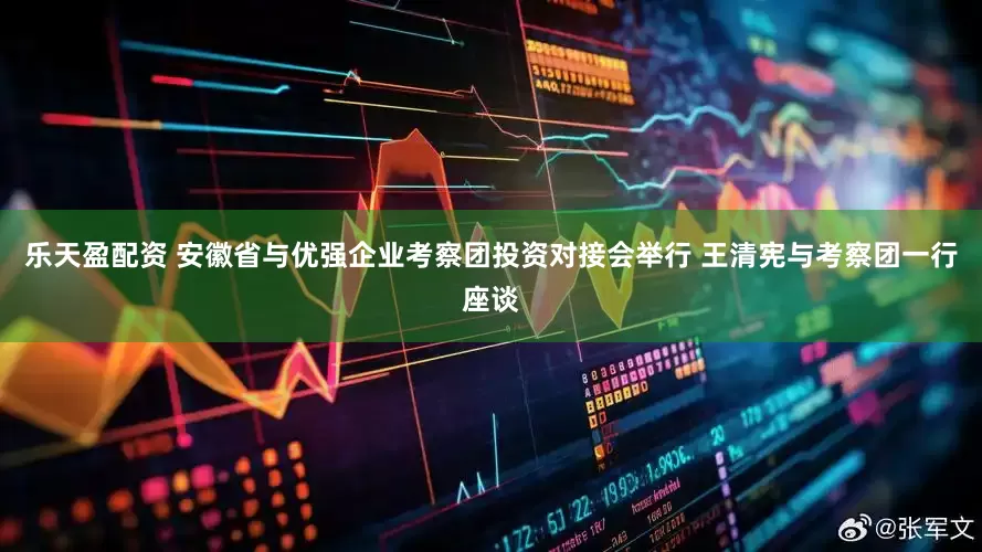 乐天盈配资 安徽省与优强企业考察团投资对接会举行 王清宪与考察团一行座谈