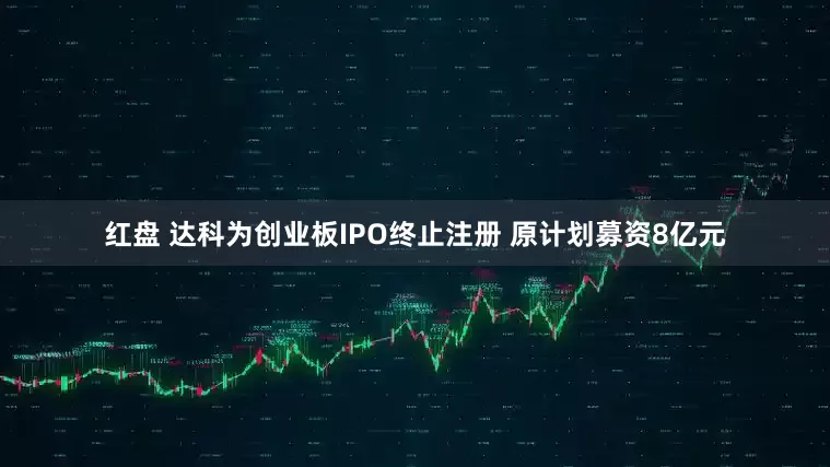 红盘 达科为创业板IPO终止注册 原计划募资8亿元