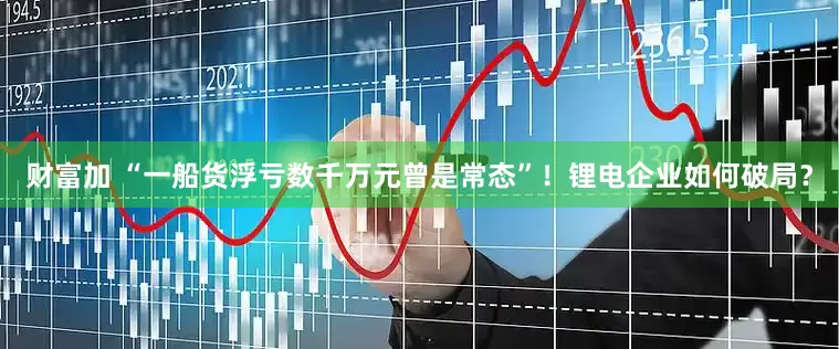 财富加 “一船货浮亏数千万元曾是常态”！锂电企业如何破局？